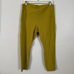 LuLuLemon Instill High Rise Auric Gold Tight - size 14
